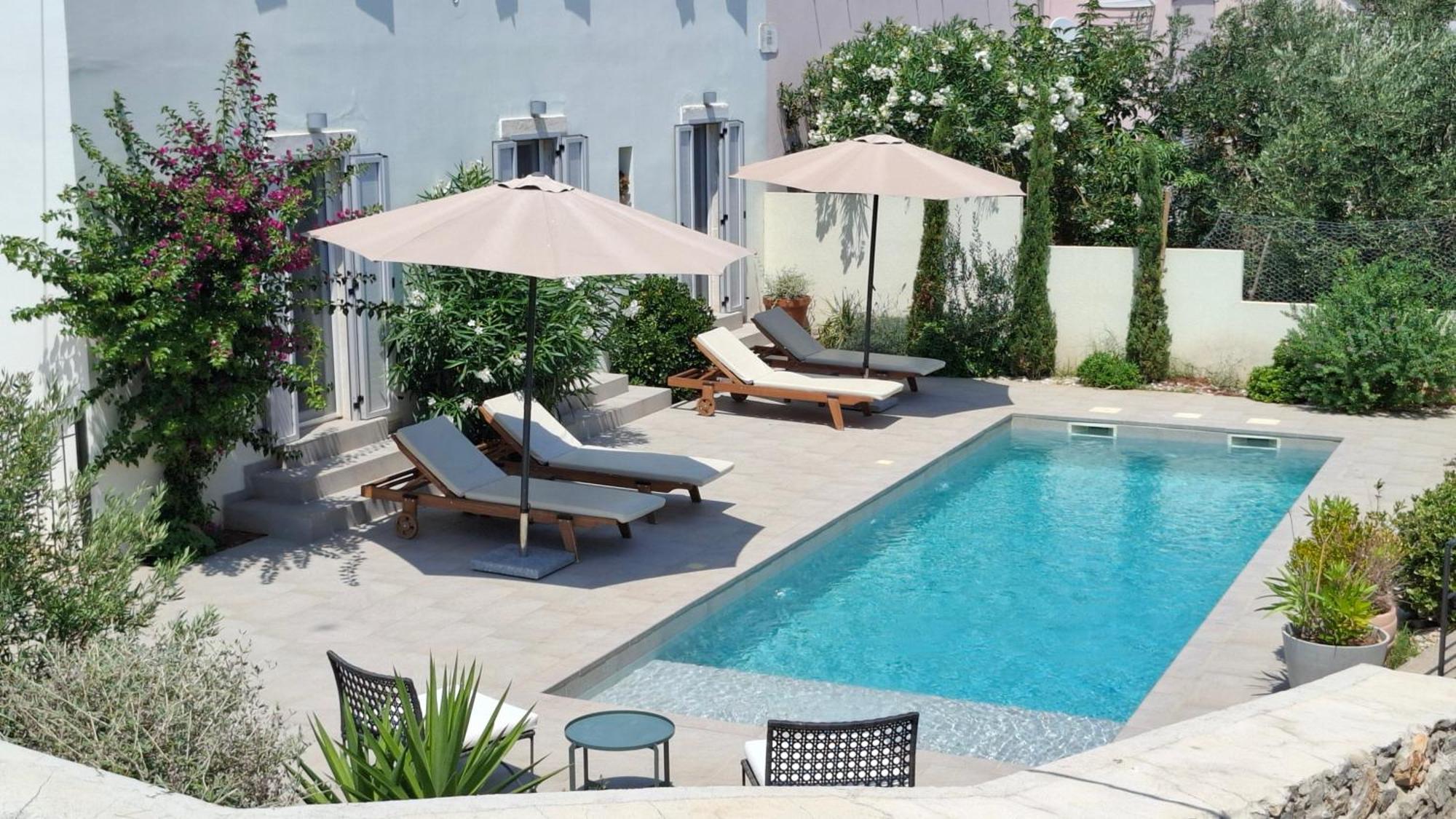 Villa Mira With A Heated Pool And A Sea View Bozava Bagian luar foto